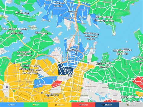 Suburbs Of Sydney Australia Map