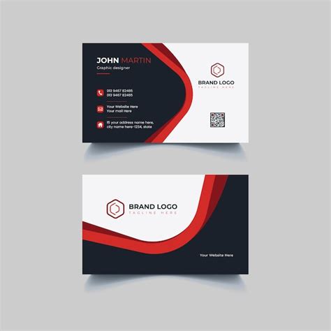 Premium Vector | Creative business card template