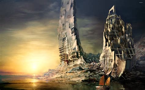 City ruins wallpaper - Fantasy wallpapers - #11161