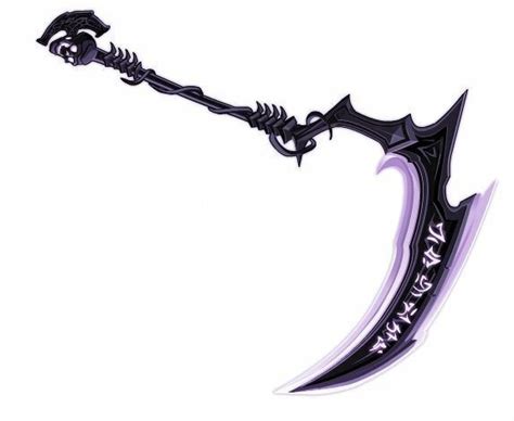 Black, purple, skull, scythe; Anime Weapons Ninja Weapons, Sci Fi ...