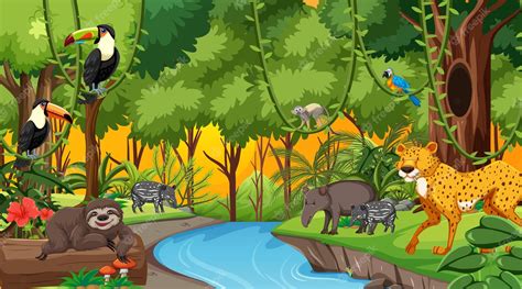 Rainforest Cartoon Clip Art Library - vrogue.co