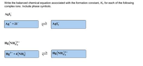 Solved: Write The Balanced Chemical Equation Associated Wi... | Chegg.com