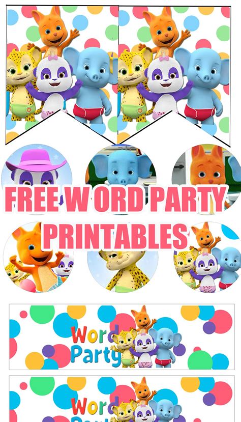 Word Party Printables - Printable Word Searches