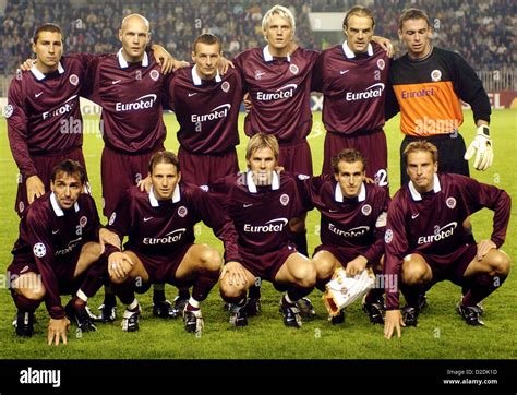 ***FILE PHOTO***Players of Sparta Prague pose for a photo before the Champions League soccer ...