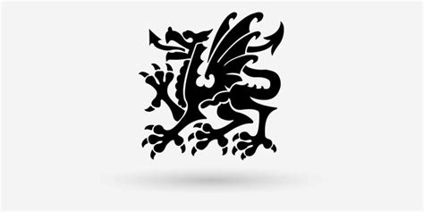 Premium Vector | Wales dragon symbol vector illustration