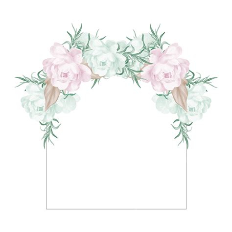 Pastel Floral Frame With Watercolor, Pastel, Floral, Watercolor PNG and Vector with Transparent ...