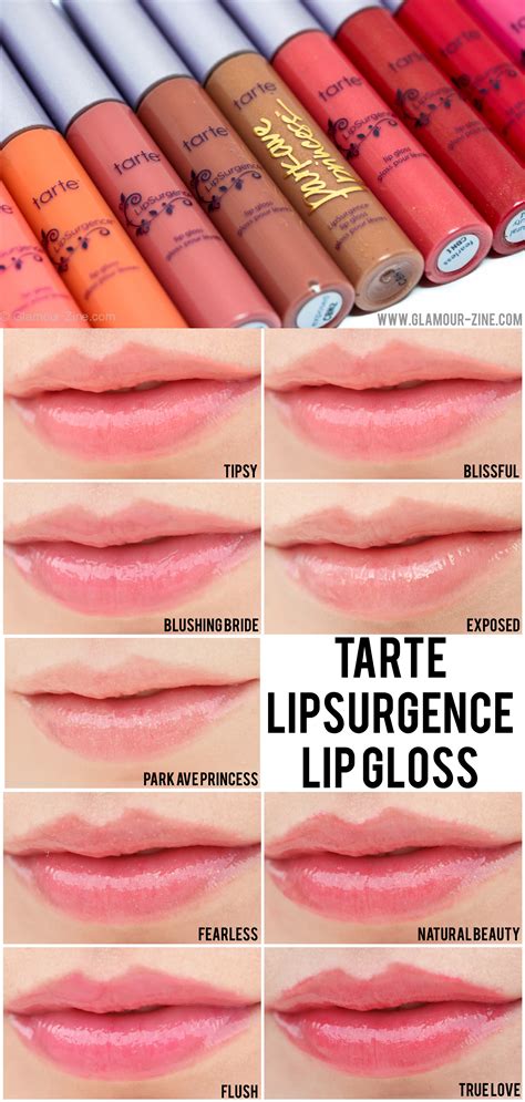 @Tarte Creative Marketing cosmetics LipSurgence Lip Gloss review, photos and swatches via @Holly ...