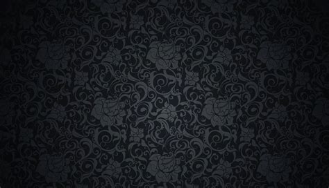 Free download | HD wallpaper: black and gray flower wallpaper, retro, pattern, vector, dark ...