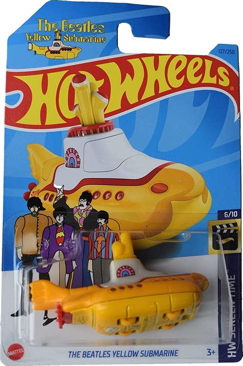 Amazon.com: Hot Wheels The Beatles Yellow Submarine, HW Screen Time 6/10 : Toys & Games