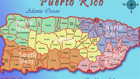 Municipios Mapa De Puerto Rico Con Los Pueblos - Printable Online