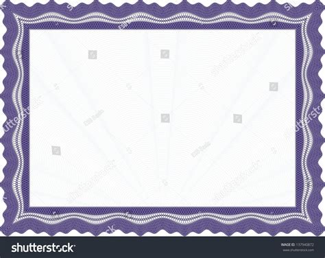 Blank Certificate Diploma Template Stock Vector (Royalty Free ...