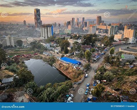 Addis Abeba, Ethiopia - 9 January 2023: Aerial Overview Of Addis Abeba City, The Capital Of ...