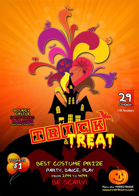Kids Halloween Flyer Template - Free PSD by silentmojo on DeviantArt