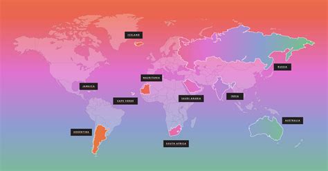 Pride Around The World: LGBT Rights By Country 2019 Map