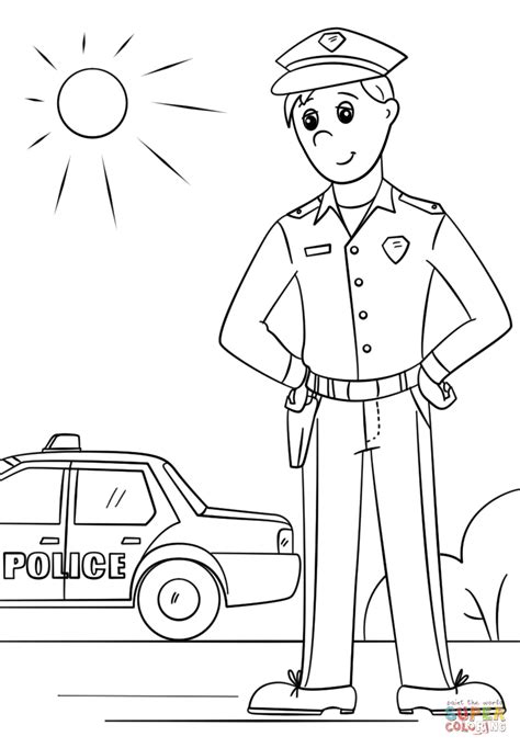 Effortfulg: Police Officer Coloring Pages