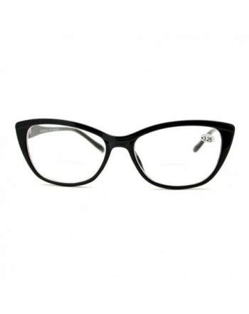Clear Lens Glasses With Bifocal Reading Lens Womens Rectangular Cateye ...