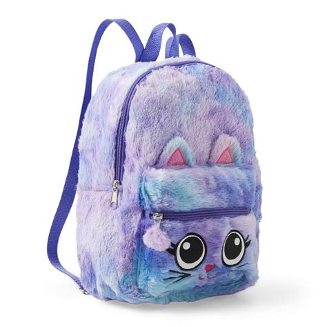 Girls' Plush Backpack - Cat