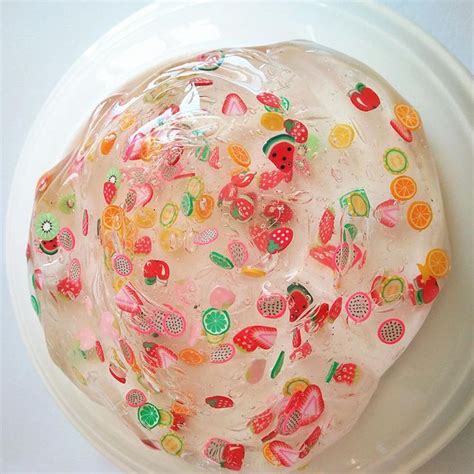 Clear Crystal Fruit Slime Fruit Slime, Le Slime, Slimy Slime, Slime Kit, Playdough Slime, Food ...