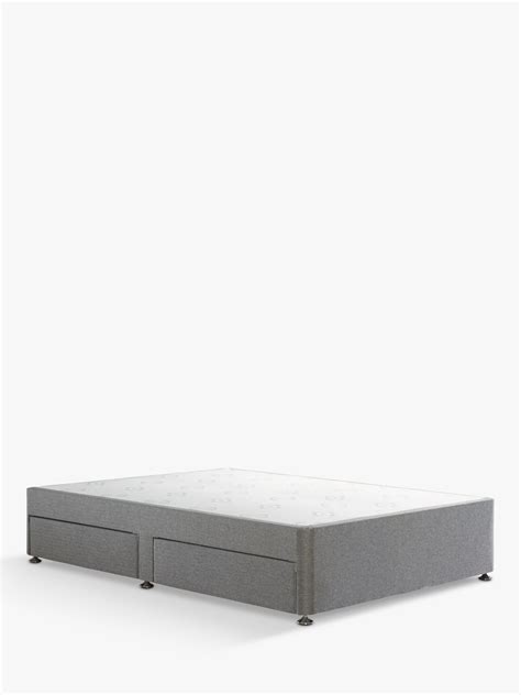 Sealy 4 Drawer Storage Divan Base, King Size, Grey | Storage drawers ...