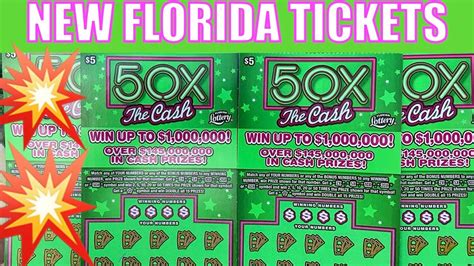 BRAND NEW FLORIDA LOTTERY SCRATCH OFFS 50X THE CASH 2024 🥳 GOT THEM EARLY 💥 COIN GIVEAWAY 💥 ...