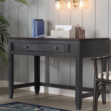 Bay Isle Home Willman Solid Wood Writing Desk & Reviews | Wayfair