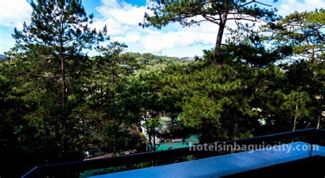 View from room of South Drive Manor Hotel in Baguio City, Philippines ...