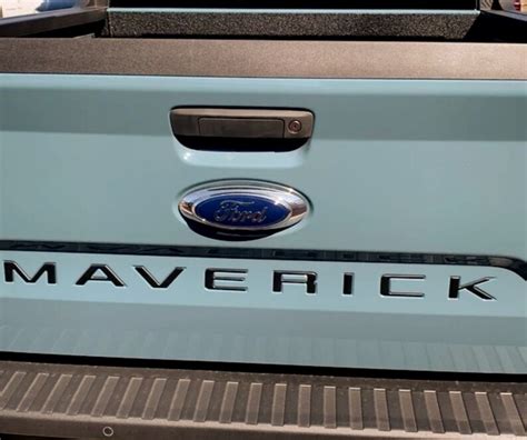 Ford MAVERICK 2022-2023 Raised Tailgate Decals Stickers Insert Letters Matte Black 3D Made in ...