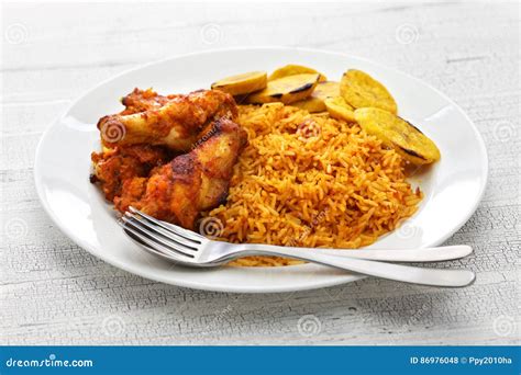 Jollof Rice, West African Cuisine Stock Photo - Image of basmati, dish ...