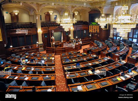 House of Representatives Chamber Springfield Illinois State Capitol Building Stock Photo - Alamy