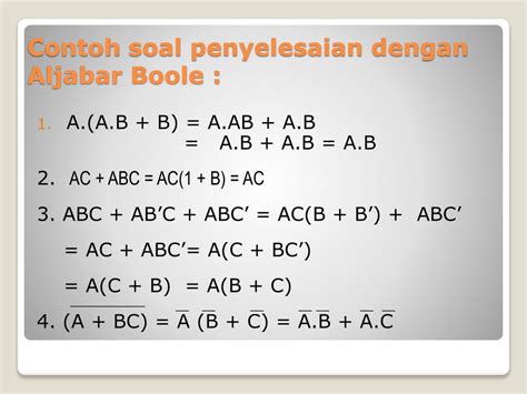 32+ Soal Aljabar Boolean Matematika Diskrit – Soal Jawaban