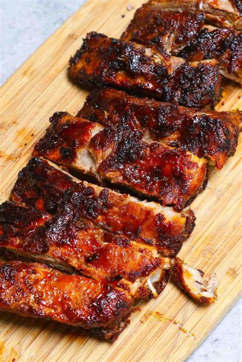 30 Minutes Tender Air Fryer BBQ Ribs (How to Cook Baby Back Ribs in Air Fryer)