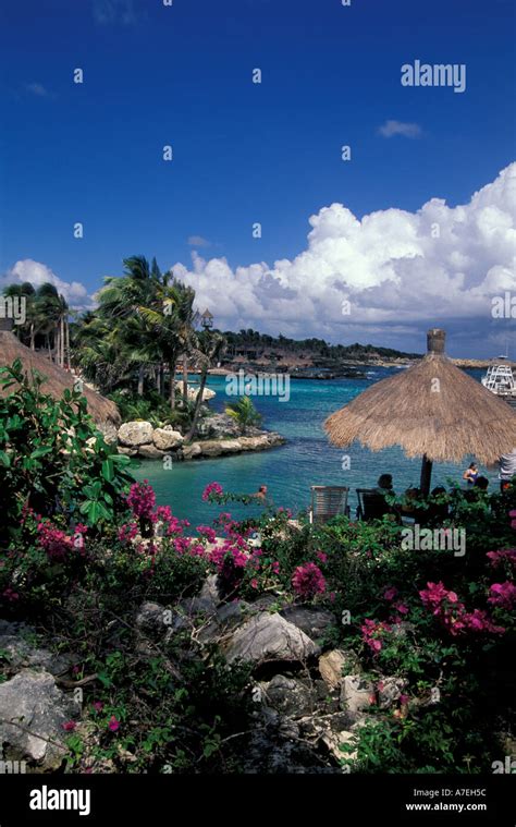 Mexico, Riviera Maya, Beach at Xcaret Stock Photo - Alamy