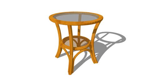 Rattan Round Table | 3D Warehouse