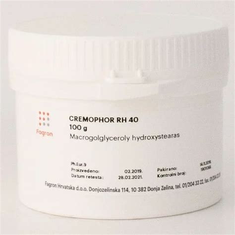 Cremophor Rh 40 at Rs 224/kg | Liquid Chemicals in New Delhi | ID: 2849814980591