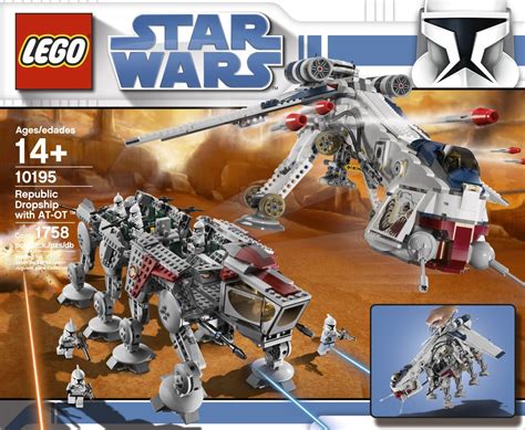 Buy LEGO Star Wars Republic Dropship with AT-OT Walker (10195) (Discontinued by manufacturer ...