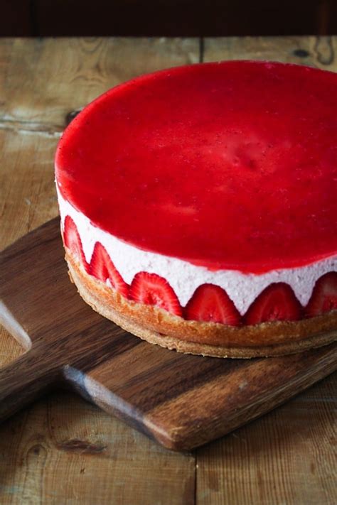 Strawberry Yogurt Mousse Cake- The Little Epicurean