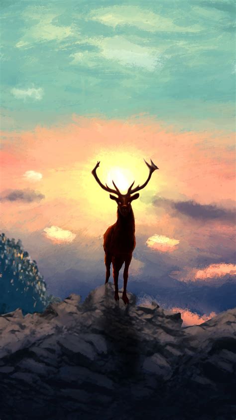 Deer Artwork 4K, HD Artist Wallpapers Photos and Pictures | Deer artwork, Artwork, Cool backgrounds