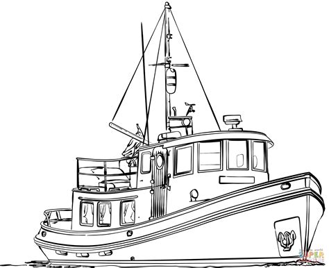 Victory Tug Trawler coloring page | Free Printable Coloring Pages