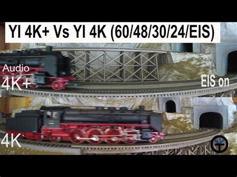 YI 4K+ EIS (60fps/48fps/30fps/24fps) Action Camera video comparison to ...