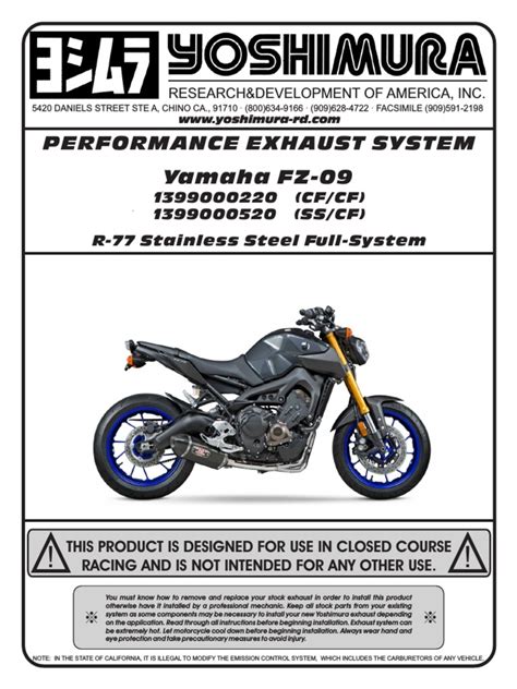 Yoshimura r77 Exhaust System Yamaha Fz092014 | Vehicles | Mechanical Engineering