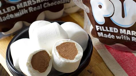 The Perfect S'more? Stuffed Puffs debuts chocolate-stuffed marshmallows ...