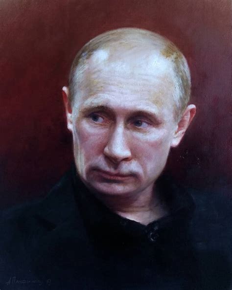 Portrait of Vladimir Putin Painting by Aleksei ADLEXE Panfilov ...