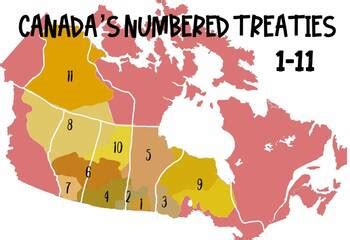 Canada's Numbered Treaties Map by lilsupplyco | TPT