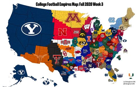 This week's CFB territorial map is great not only because of the amount of BYU shown, but also