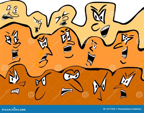 Angry Faces Cartoon Vector | CartoonDealer.com #15128473