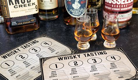 Printable Whiskey Tasting Mat Bourbon Tasting Mat Blind - Etsy