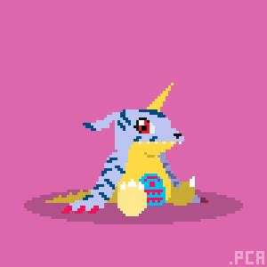 Digimon Adventure in pixel art on Behance