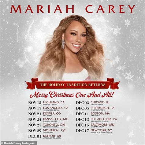 Mariah Carey unveils Christmas concert dates as singer responds to ...