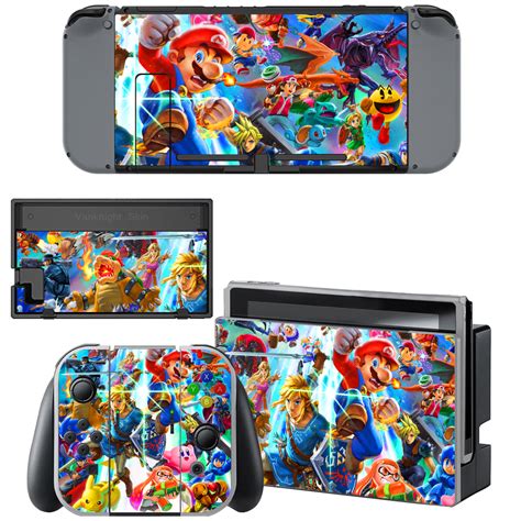 Nintendo Switch Console Joy-Con Skin Super Smash Bros Ultimate Skins ...