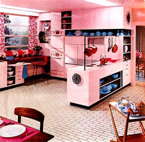 Kitchen Colors of the 50's, 60's and 70's | Atomic decor, Colorful kitchen decor, Vintage interiors